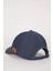Erkek Etiket Baskılı Jean Cap Şapka A9520AX24SM 4