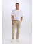 %100 Pamuk Yazlık Jogger Chino Pantolon Beli Bağcıklı Cepli Düz Paça Z9933AZ25SP 4