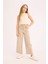 Kız Çocuk Wide Leg Kargo Geniş Paça Jean Pantolon C0451A825SM 4