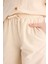 Kız Çocuk Beli Lastikli Wide Leg Geniş Bol Paça Pamuklu Pantolon D7611A825SM 5