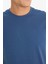 %100 Pamuk New Regular Fit Bisiklet Yaka Basic Düz Kısa Kollu Tişört V7699AZ25SP 5