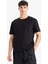 %100 Pamuk New Regular Fit Bisiklet Yaka Basic Düz Kısa Kollu Siyah Tişört V7699AZ25SP 3