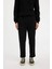 Siyah Eşofman Altı Slim Fit Dar Kesim Fermuarlı Basic Düz Paça D6091AX24AU 1
