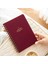 A5 Spiralli Sert Kapak Keten Düz Çizgisiz Tarihsiz Not Defteri Bordo 1