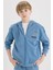 Erkek Çocuk Baskılı Kapüşonlu Fermuarlı Sweatshirt D8536A825SP 4