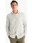 %100 Pamuk Regular Fit Polo Yaka Çizgili Uzun Kollu Gömlek D6114AX25SM 1