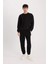 Slim Fit Dar Kesim Fermuar Cepli Pike Eşofman Altı D5258AX25SP 5