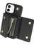 IPhone 12 Akordeon Kart Cüzdan Kılıf Crossbody Kayış Pu ile Uyumlu (Yurt Dışından) 2