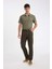 Regular Fit Normal Kesim Pantolon Düz Paça Cepli Basic Düz D1049AX24WN 2