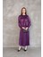 Yaka Biye Detay Etekli Takım-Mor 3