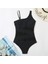 Beyaz Tül Detaylı Kadın Tek Omuz Bodysuit Toparlayıcı Mayo 2
