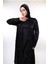 Jessica Kumaş Siyah Desenli Şık Abaya – Tesettür Moda (Sadece Abaya) 6