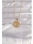 316L Çelik Gold Renk Güneş Figür Vintage Kolye - TJ-BKO9060 1