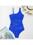 Beyaz Tül Detaylı Kadın Tek Omuz Bodysuit Toparlayıcı Mayo 2