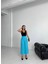 Kadın Keten Toka Detaylı Bilek Boy Wide Leg Pantolon 1