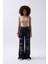 Lazer Kesim Wide Leg Yüksek Bel Mavi Jean 1