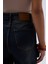 Lazer Kesim Wide Leg Yüksek Bel Mavi Jean 5