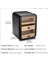 Camlı 5 Çekmeceli Puro Kutusu Humidor Siyah 80's 3
