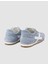%100 Hakiki Deri Mavi Süet Bağcıklı Kadın Sneaker 3