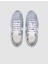 %100 Hakiki Deri Mavi Süet Bağcıklı Kadın Sneaker 4