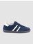 %100 Hakiki Deri Lacivert Bağcıklı Kadın Sneaker 1