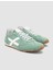 %100 Hakiki Deri Yeşil Süet Bağcıklı Kadın Sneaker 2