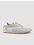 %100 Hakiki Deri Açık Gri Süet Bağcıklı Kadın Sneaker 1
