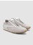 %100 Hakiki Deri Açık Gri Süet Bağcıklı Kadın Sneaker 2
