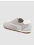 %100 Hakiki Deri Açık Gri Süet Bağcıklı Kadın Sneaker 5