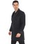 2834 Erkek Antrasit Sivri Yaka Kruvaze Kısa Palto 3