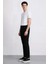 Carlo Skinny Fit Ekstra Dar Kalıp Normal Bel Ekstra Dar Paça Siyah Jean Pantolon R8763AZ24AU 3