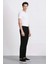 Carlo Skinny Fit Ekstra Dar Kalıp Normal Bel Ekstra Dar Paça Siyah Jean Pantolon R8763AZ24AU 4