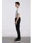 Carlo Skinny Fit Ekstra Dar Kalıp Normal Bel Ekstra Dar Paça Siyah Jean Pantolon R8763AZ24AU 5