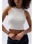 Halter Yaka Beyaz Crop 3