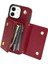 IPhone 12 Akordeon Kart Cüzdan Kılıf Crossbody Kayış Pu ile Uyumlu (Yurt Dışından) 2