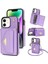 IPhone 12 Akordeon Kart Cüzdan Kılıf Crossbody Kayış Pu ile Uyumlu (Yurt Dışından) 1