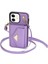 IPhone 12 Akordeon Kart Cüzdan Kılıf Crossbody Kayış Pu ile Uyumlu (Yurt Dışından) 3