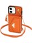 IPhone 12 Akordeon Kart Cüzdan Kılıf Crossbody Kayış Pu ile Uyumlu (Yurt Dışından) 1