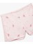 Dantel Detaylı Çiçekli Saten Şort Pijama Altı 3