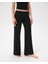 Siyah Flare Pijama Pantolon 1