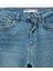 Pamuklu Düz Paça Cepli Düğmeli Jean Pantolon - Straight Jeans 4