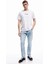 Normal Bel Pamuklu Düğmeli Straight Fit Jean Pantolon - Mark Jean 1
