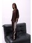 Bisiklet Yaka Oversize Kahverengi T-Shirt 1