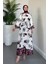 Ellarose Saten Elbise Bordo 2
