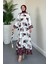 Ellarose Saten Elbise Bordo 3