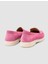 MonaMae %100 Hakiki Deri Pembe Süet Kadın Loafer 3