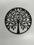 Siyah 45X45 cm Yaşam Ağacı Duvar Süsü - 4mm Mdf (Çivi Ile Asılabilir) 3
