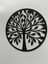 Siyah 45X45 cm Yaşam Ağacı Duvar Süsü - 4mm Mdf (Çivi Ile Asılabilir) 4