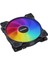 Sessiz 12cm ARGB 1200RPM 36CFM 22dBA 4pin + 3Pin LED Kasa Fanı (DKCF127ARGB) 4