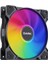 Sessiz 12cm ARGB 1200RPM 36CFM 22dBA 4pin + 3Pin LED Kasa Fanı (DKCF127ARGB) 5